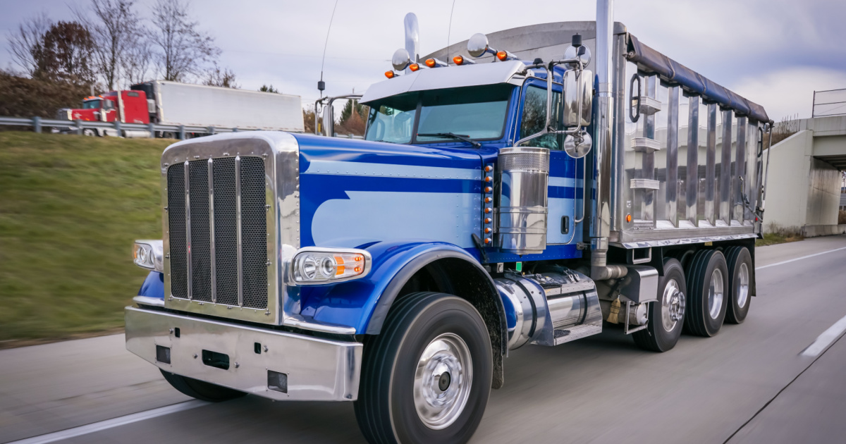 Dump Truck on the highway